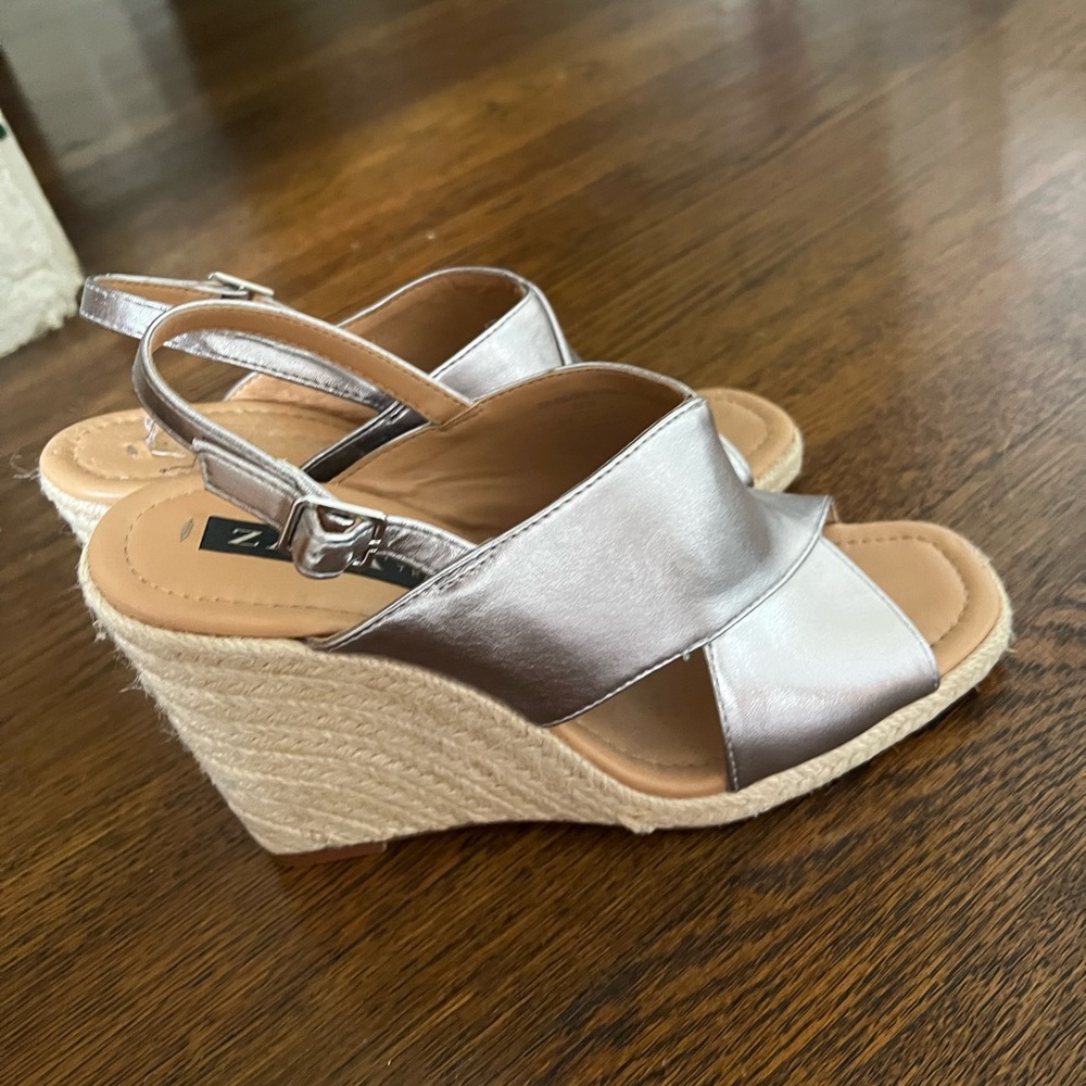 Silver Zara Heels